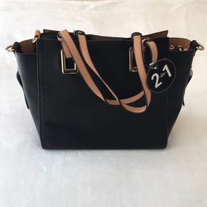 2-in-1 Faux Leather Bag